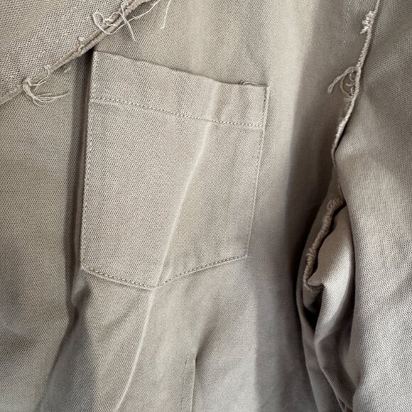 Chico's Women's Size 3/XL Khaki Jacket EUC Artistic Details, Buttons, Pockets - Picture 9 of 13